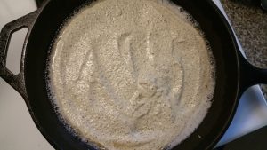 Blended quinoa with coconut flour
