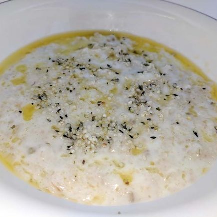 healthy soaked oatmeal porridge