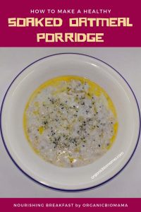 soaked oatmeal porridge