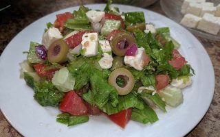 Greek salad with lettuce recipe