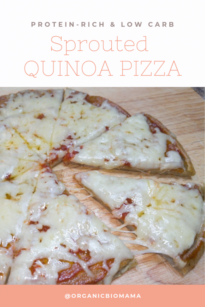 SPROUTED QUINOA PIZZA CRUST - Healthy Pizza Dough Recipe - Gluten free