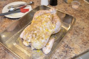 whole roasted baked chicken - organicbiomama