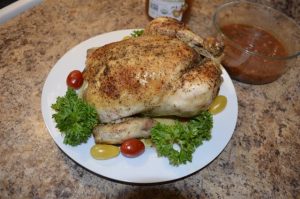 baked juicy whole chicken - organicbiomama