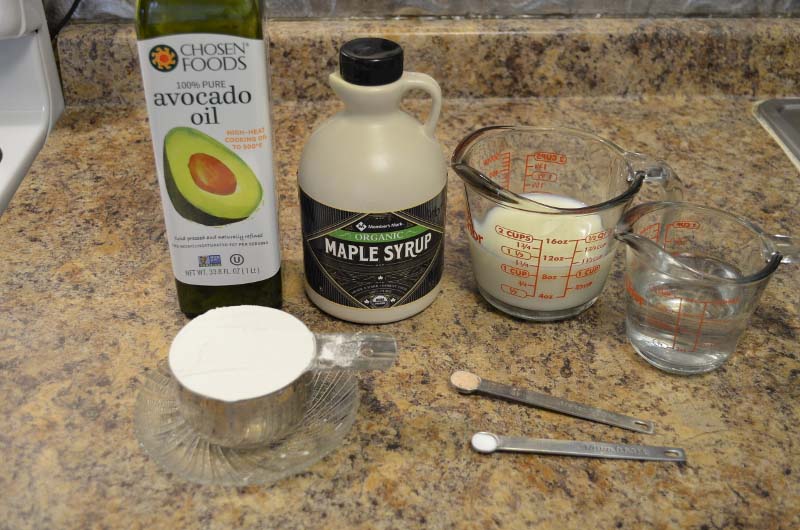 Ingredients for Crepes with no eggs - organicbiomama