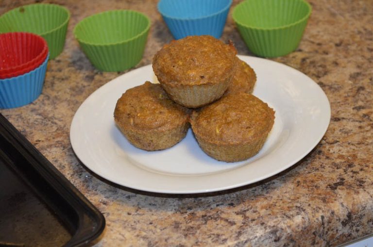 COCONUT FLOUR ZUCCHINI MUFFINS for Breakfast (Glutenfree, Paleo