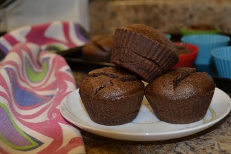 healthy grain free chocolate muffins - organicbiomama