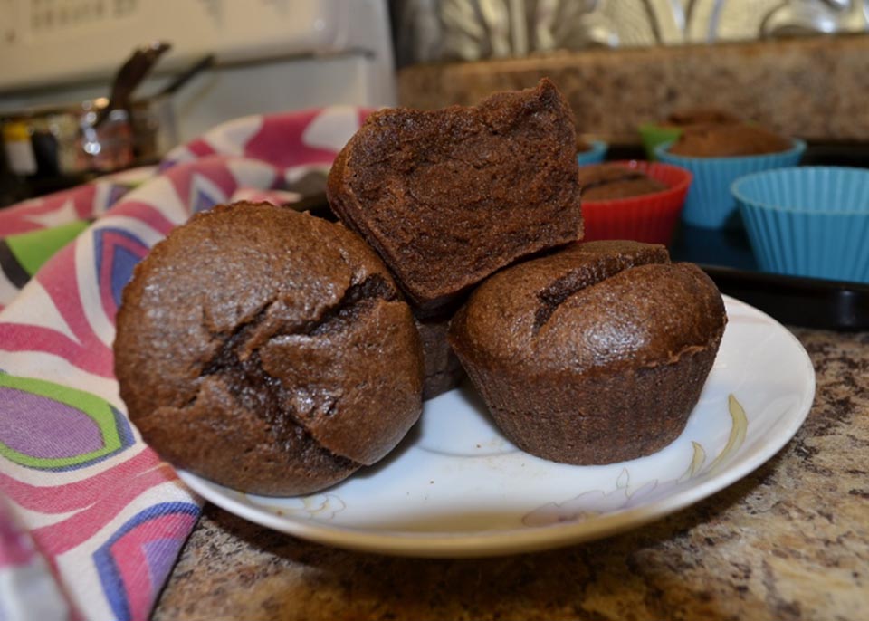 healthy grain free choco muffins - organicbiomama