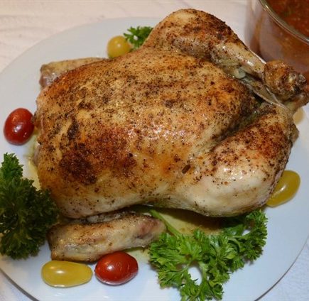 whole roasted baked chicken - organicbiomama