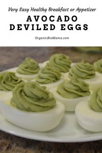 Avocado Deviled Eggs recipe - organicbiomama