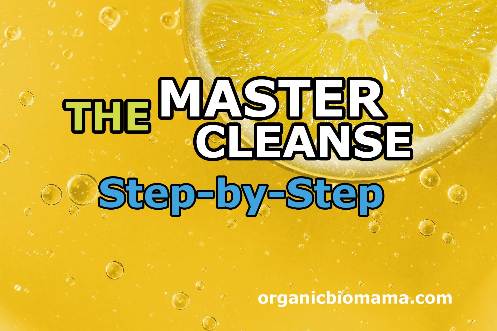 master cleanse step by step