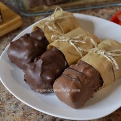 healthy snickers with dates and oats - organicbiomama.com